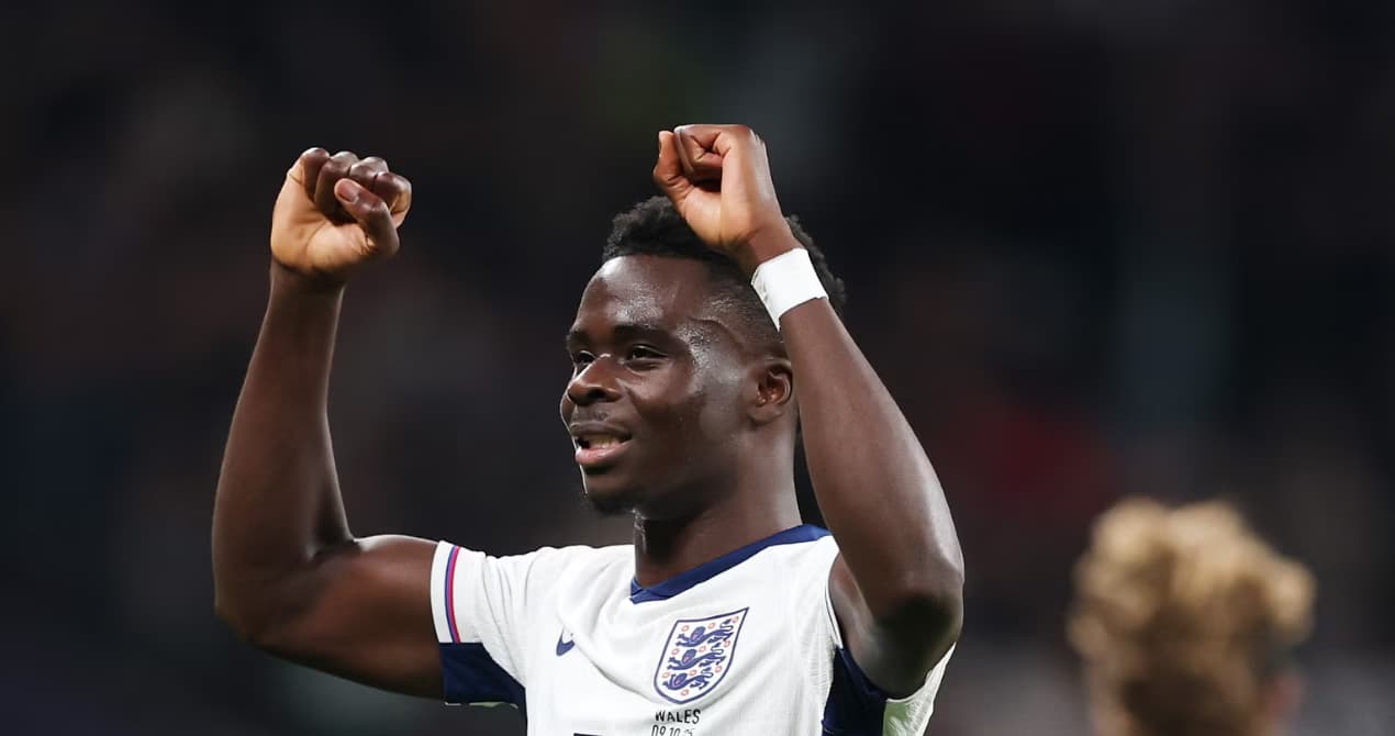 Bukayo Saka makes history with England goal against Wales