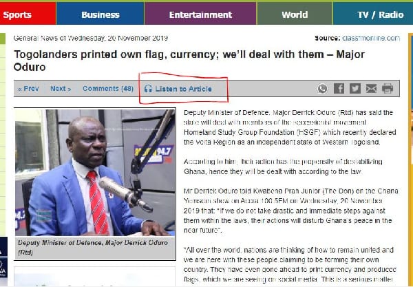 Ghanaweb news
