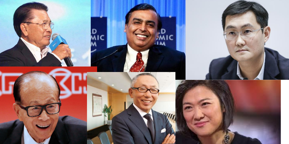 top 10 richest people in Asia