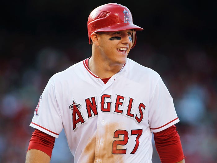 Mike Trout is one of the highest-paid baseball players