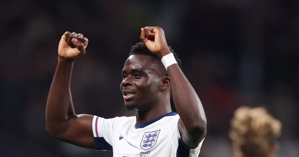 Bukayo Saka makes history with England goal against Wales