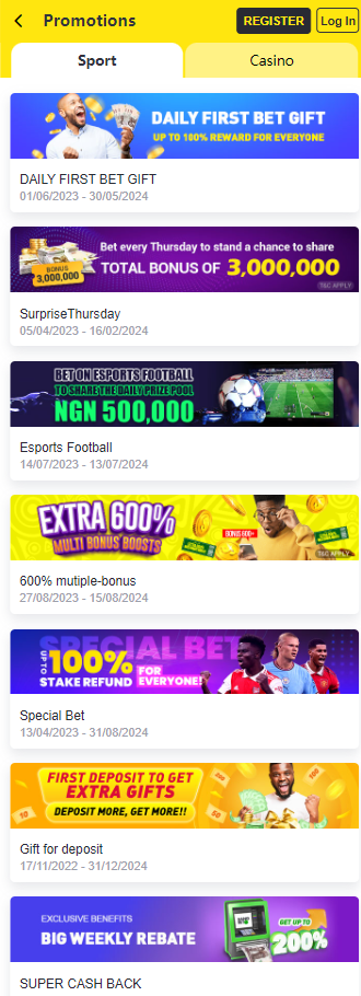 Bangbet has a lot of bonuses